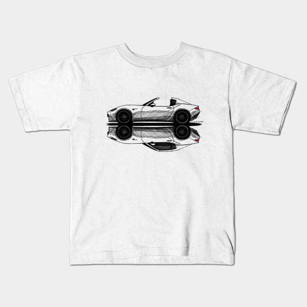 Japanese roadster Kids T-Shirt by jaagdesign